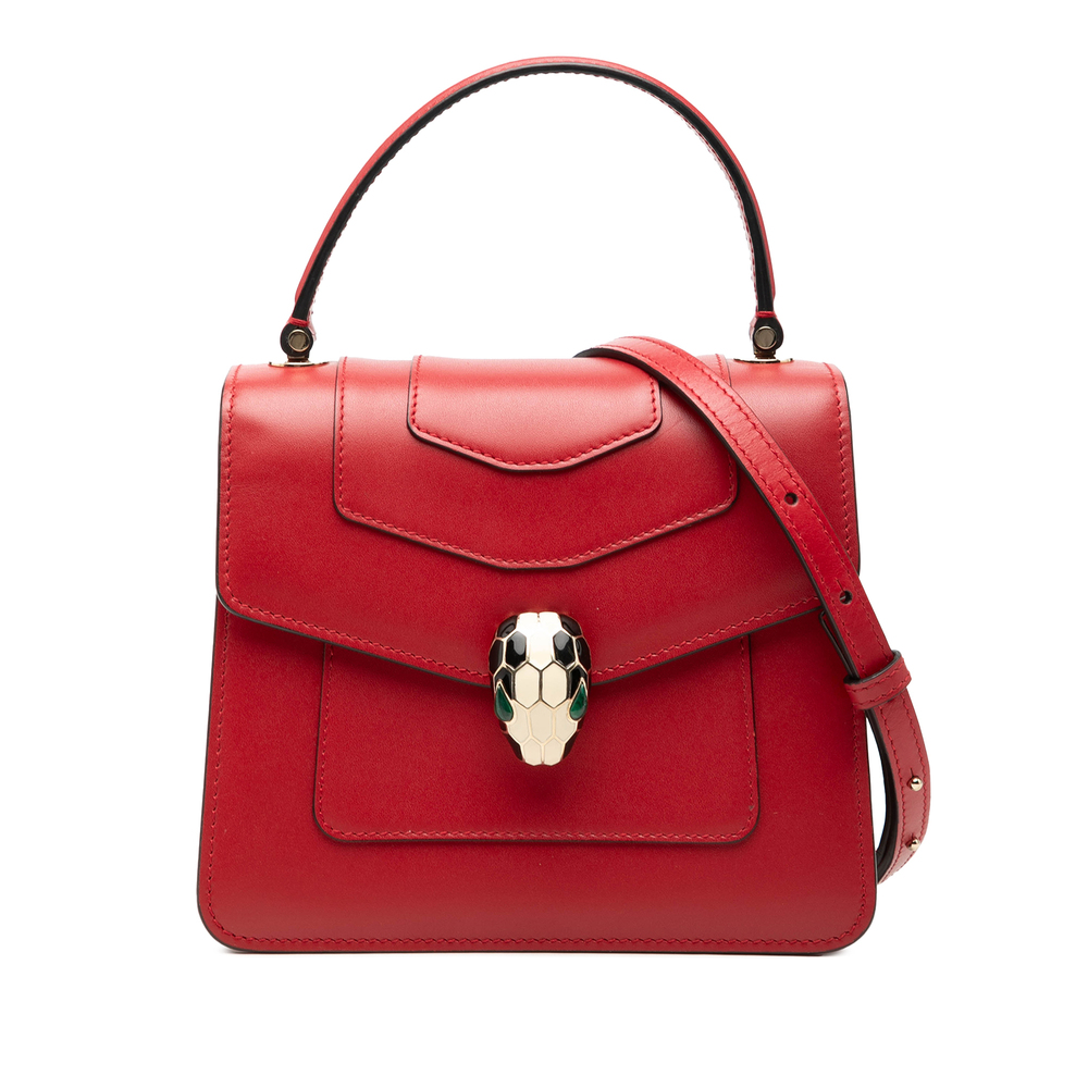 Pre-Loved Bvlgari Small Calfskin Serpenti Forever Top Handle Bag